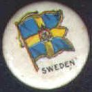 Swedish flag on cigarette pin