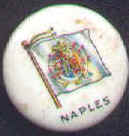 Flag pin for Naples, Italy