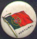 Flag pin of Portugal